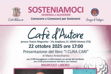 Caf&#232; d&#39;autore: 22 ottobre ad Almese presentazione del libro &quot;I cura cari&quot; di Marco Annichiarico