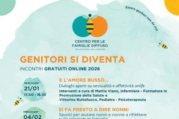 GENITORI SI DIVENTA: Incontri gratuiti online 2026