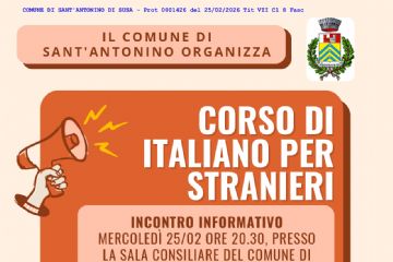 Sant'Antonino di Susa: Corso gratuito di italiano per cittadini stranieri
