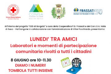 Villar Focchiardo - Lunedì tra amici: laboratori e momenti di partecipazione aperti a tutti i cittadini!